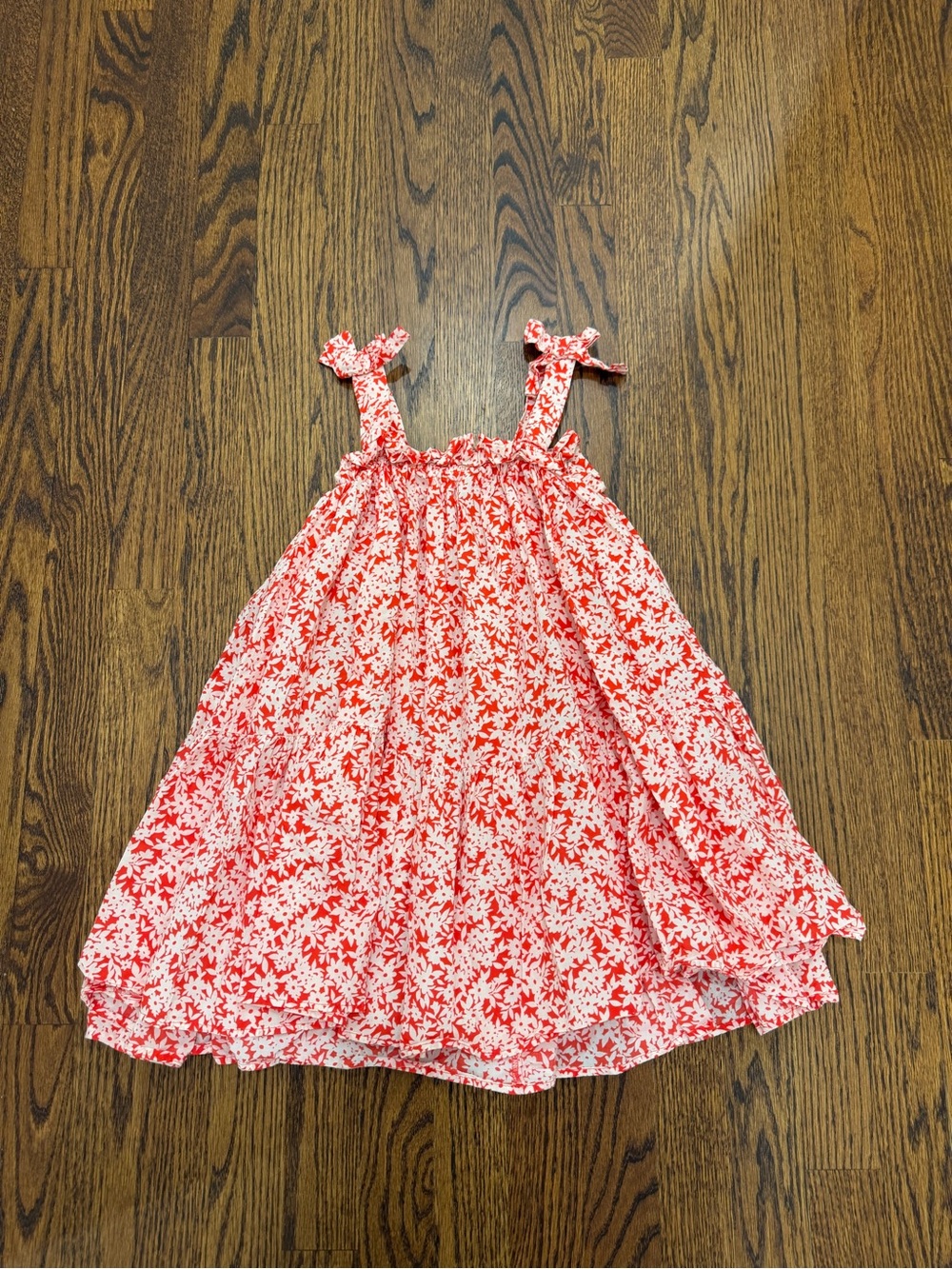 next Red and White Floral Tie-Shoulder Casual Dress